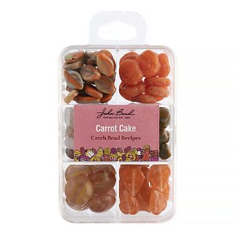 John Bead Recipe Box Dessert Themed Mixed Glass Beads 110 Grams