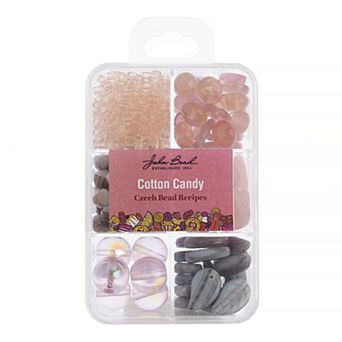 John Bead Recipe Box Dessert Themed Mixed Glass Beads 110 Grams