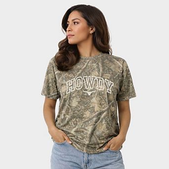 Embroidered Howdy Bull Varsity - Women's Heavyweight Crew