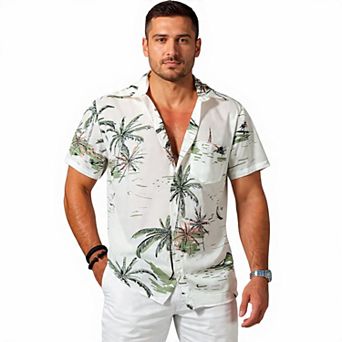 Short Sleeve Hawaiian Floral Shirt