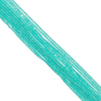 Cylin Bead 11/0 Glass Cylindrical Matte Macaron Seed Beads 23g Hank