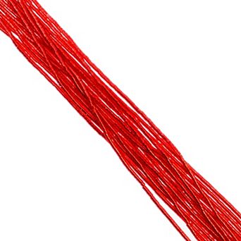 Cylin Bead 11/0 Glass Cylindrical Silver Lined Seed Beads 23g Hank