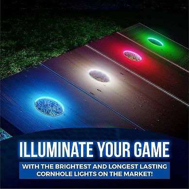 2'x3' Cornhole Board Set with LED Lights - Also Includes (8) Resin Filled Bags