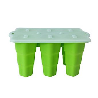 Silicone Popsicle Mold with Lid Reusable Ice Pop Maker Tray with 6 Cavities