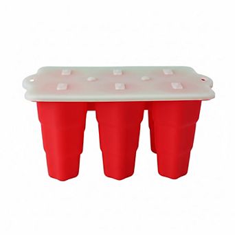 Silicone Popsicle Mold with Lid Reusable Ice Pop Maker Tray with 6 Cavities