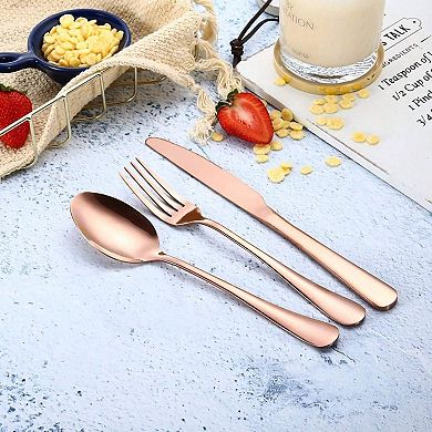 Travel Utensil Set with Case - Knife, Fork, Spoon, Steak Knife, Chopsticks and more