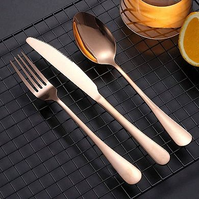 Travel Utensil Set with Case - Knife, Fork, Spoon, Steak Knife, Chopsticks and more