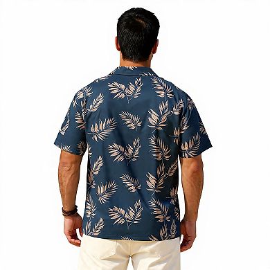 Men's Summer Beach Tropical Button Shirt