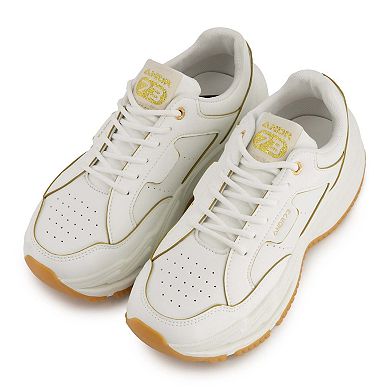 Andrea Women’s Fashion Platform Sneakers with Elevated Sole 90418