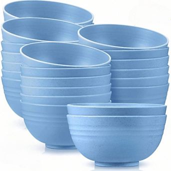 Unbreakable 24 Oz Cereal Bowls - Microwave & Dishwasher Safe - Wheat Straw Fiber