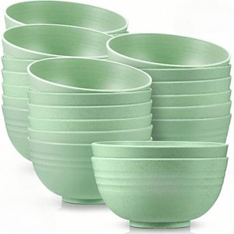 Unbreakable 24 Oz Cereal Bowls - Microwave & Dishwasher Safe - Wheat Straw Fiber