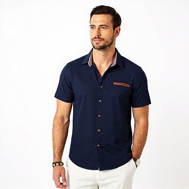 Men's Casual Plaid Collar Button Shirt