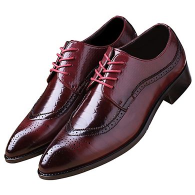 Men's Classic Business Formal High-End Wingtip Oxford Brogue Shoes