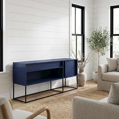 TV Stand for 65-Inch TVs with LED Lighting