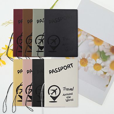 1Pc Airplane Location Marker Passport Holder