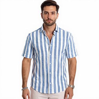 Short Sleeve Cotton Beach Shirt for Men