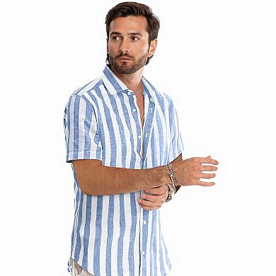 Short Sleeve Cotton Beach Shirt for Men
