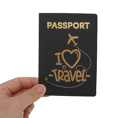 Love Travel Heart Airplane Passport Holder 1Pc