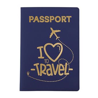 Love Travel Heart Airplane Passport Holder 1 pc