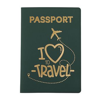 Love Travel Heart Airplane Passport Holder 1 pc