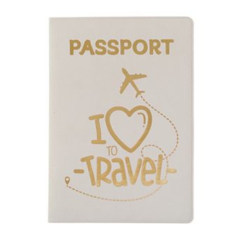 Love Travel Heart Airplane Passport Holder 1 pc