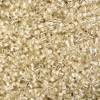 Cylin Bead 11/0 Glass Cylindrical Silver Lined Seed Beads 25g Bag