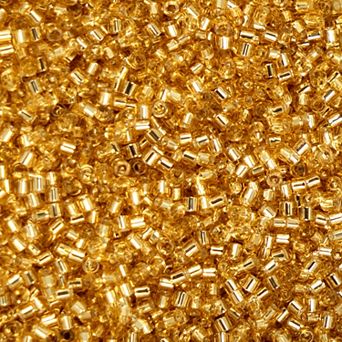 Cylin Bead 11/0 Glass Cylindrical Silver Lined Seed Beads 25g Bag