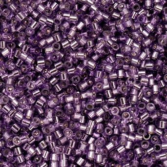 Cylin Bead 11/0 Glass Cylindrical Silver Lined Seed Beads 25g Bag