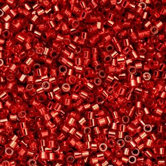 Cylin Bead 11/0 Glass Cylindrical Silver Lined Seed Beads 25g Bag