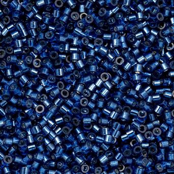 Cylin Bead 11/0 Glass Cylindrical Silver Lined Seed Beads 25g Bag