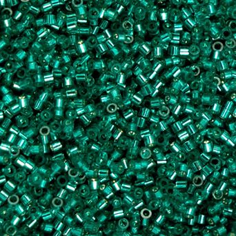 Cylin Bead 11/0 Glass Cylindrical Silver Lined Seed Beads 25g Bag
