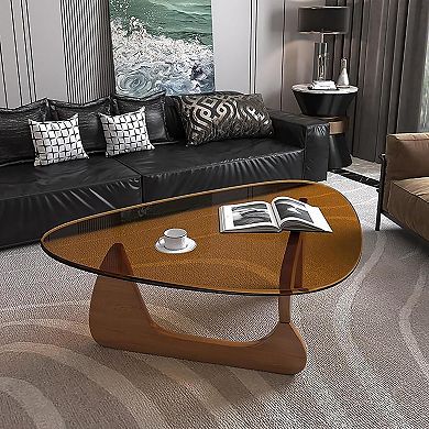 Mid-Century Modern Glass Coffee Table