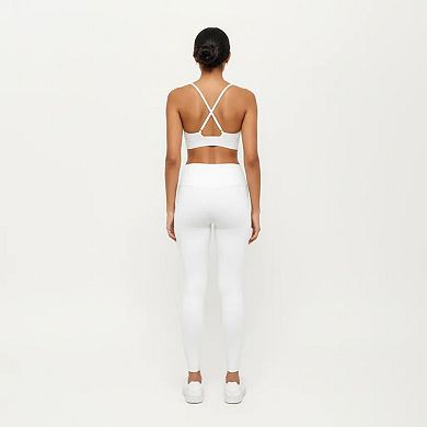 Women's Crisscross Back Sports Bra with Adjustable Straps Stretch Support Athletic Workout Bra