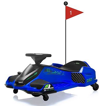 12V Kids Drift Car with 7Ah Battery,45W Motor,Variable Speed up to 5 MPH,Built-In Music,USB Charging