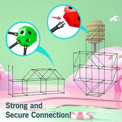 PicassoTiles 125 Piece Fort Building Kit