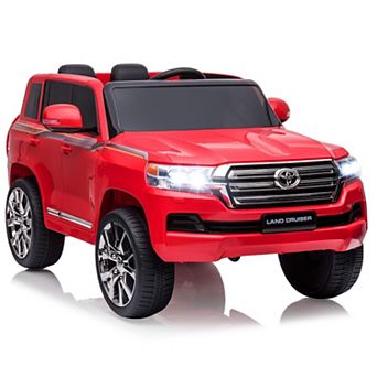 Licensed Toyota Land Cruiser 12V Kids Ride-On Car Truck,2-Seater,3 Speed,Remote Control,Music & Horn