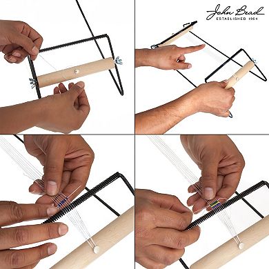 John Bead Large Seed Bead Loom Kit for Jewelry Bracklet Necklaces Making