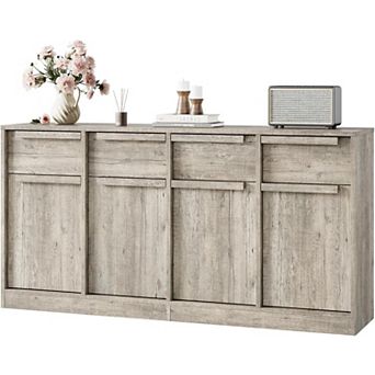 Sideboard Buffet Cabinet with Drawers, Large Coffee Table