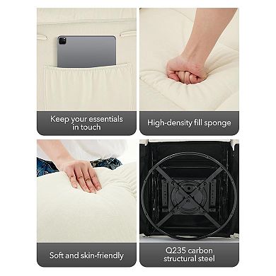 ANIXOL Oversized Swivel Rocker Recliner Chair