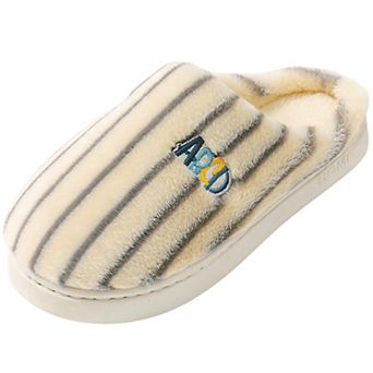 Women Slippers Home Lined Slippers Plaid Print Thick Sole Indoor Outdoor Slide Shoes