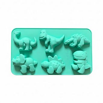 3 pc Dinosaur Silicone Baking Mold Set Mini Dino Cake Chocolate Candy Soap Mold
