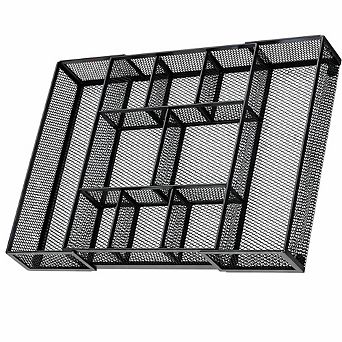 Expandable Mesh Desk Drawer Organizer with Adjustable Compartments