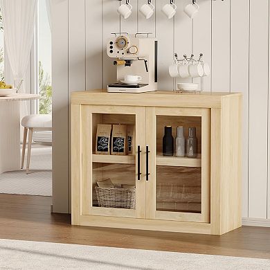 Mid Century Modern Sideboard Buffet Cabinet with Storage