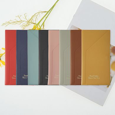 8.27"x4.33" Passport Holder with Multiple Slots for Travel Essentials 1Pc