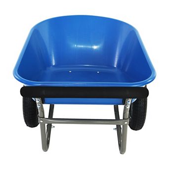 WOW PIONEER Two-Wheeled Garden Utility Cart with Pneumatic Wheels and Polyester