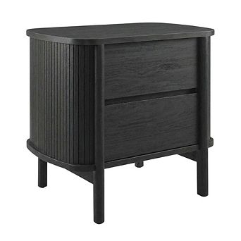 Nightstand with 2 Drawers and Modern Design for Bedroom Storage