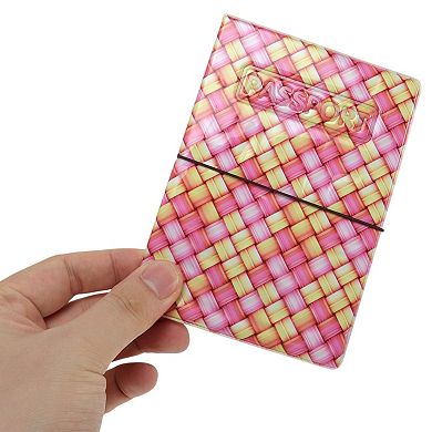 Woven Plaid Passport Holder 1 Pc