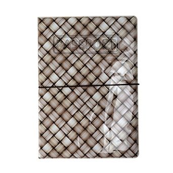 Woven Plaid Passport Holder 1 pc