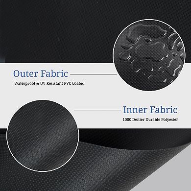 Covers&All Round Table Top Cover, Outdoor Table Cover Waterproof, UV & Weather Resistant