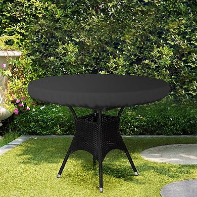 Covers&All Round Table Top Cover, Outdoor Table Cover Waterproof, UV & Weather Resistant